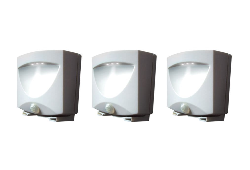 Motion Activated Outdoor Led Night Light - Set of 3 - Battery Operated