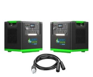Natures Generator 2x Lithium 6000 Portable Power Station Kit - 12kW