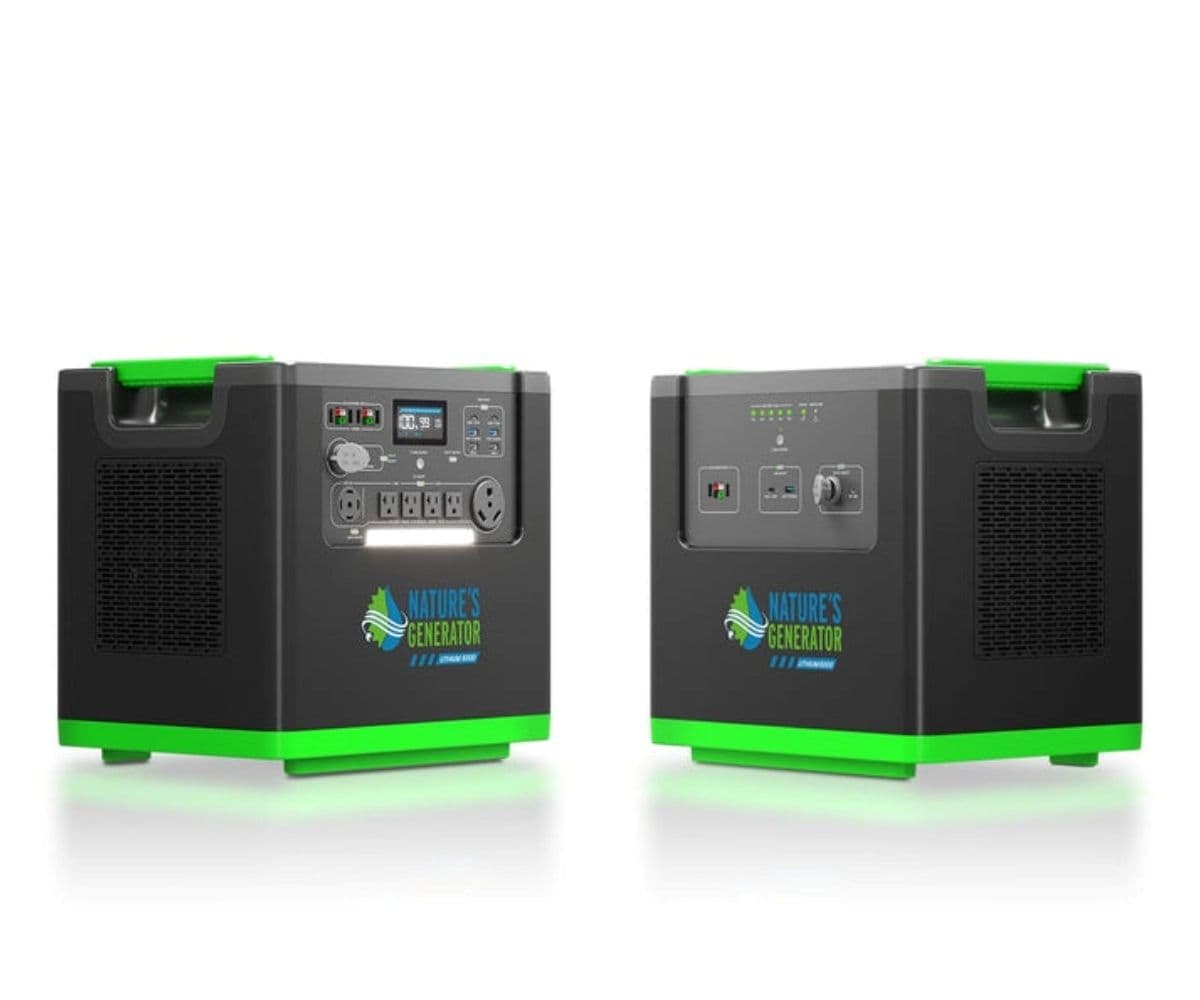 Natures Generator Lithium 6000 Portable Power Station with Power Pod