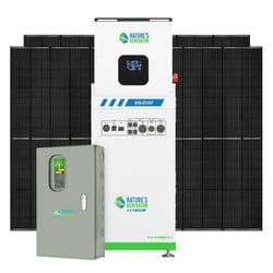 Natures Generator 10KW Solar Generator Kit with 4-Pack of 410W Rigid Solar Panels & 50A Automatic Transfer Switch