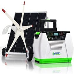Natures Generator Portable 1800 Watt Solar and Wind Generator Kit
