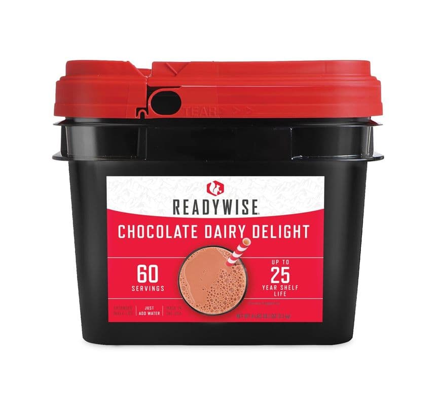 ReadyWise Chocolate Milk Bucket - 60 Servings - 25 Year Shelf Life