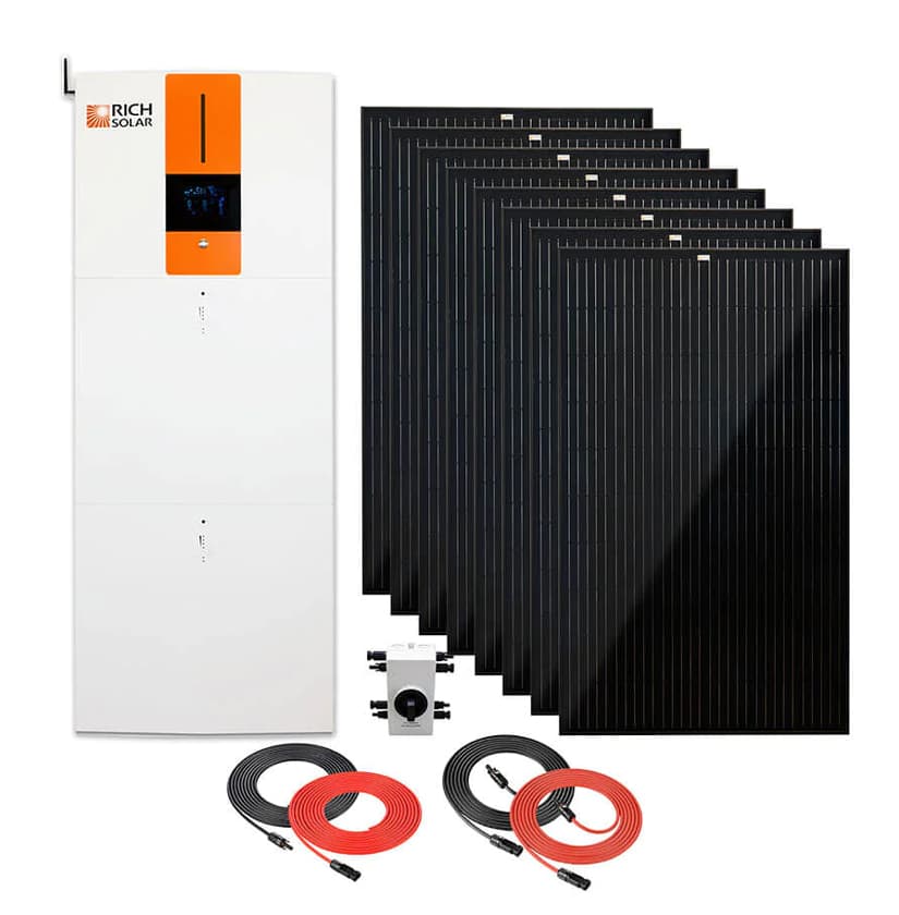 Rich Solar 10kWh All in One Powerwall 2700W Solar Kit