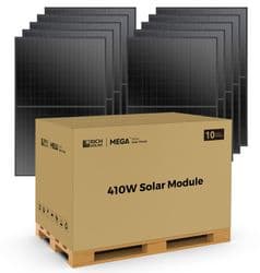 Rich Solar Mega 410 Watt Black Monocrystalline Solar Panels - 10 Pack - Tier 1