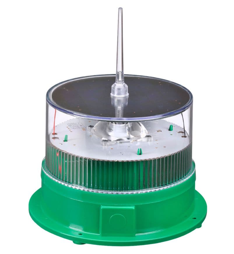 Sealite Solar Marine Lantern - Green - 2-3 NM Visibility - With GPS