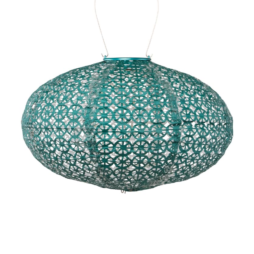 Soji Stella Tyvek Oval Solar Lantern - Emerald