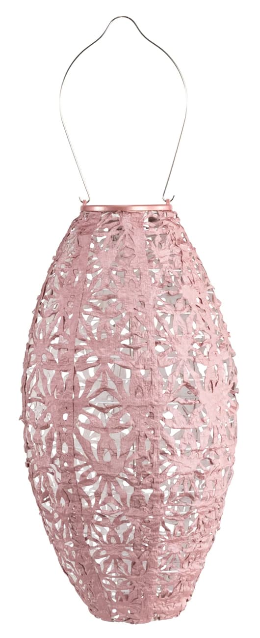Soji Stella Wildflower Pod Solar Lantern in Blush