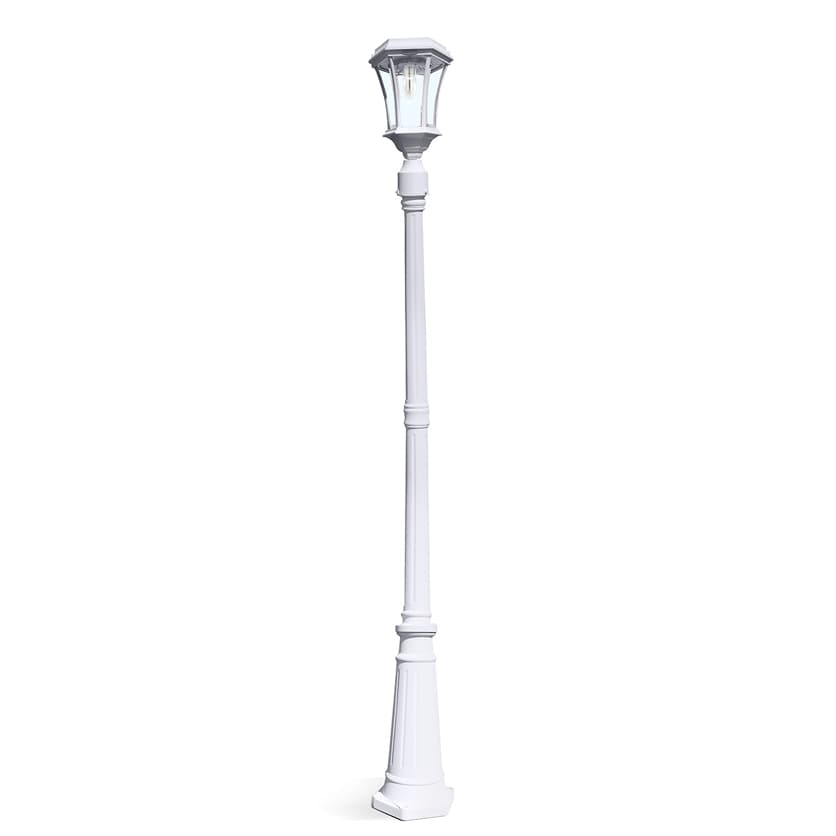 Gama Sonic Victorian Solar Lamp Post in White