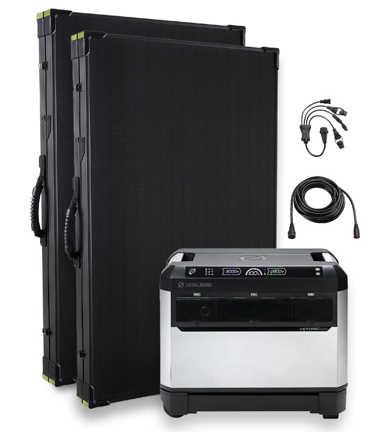 Goal Zero Yeti Pro 4000 Solar Generator Kit